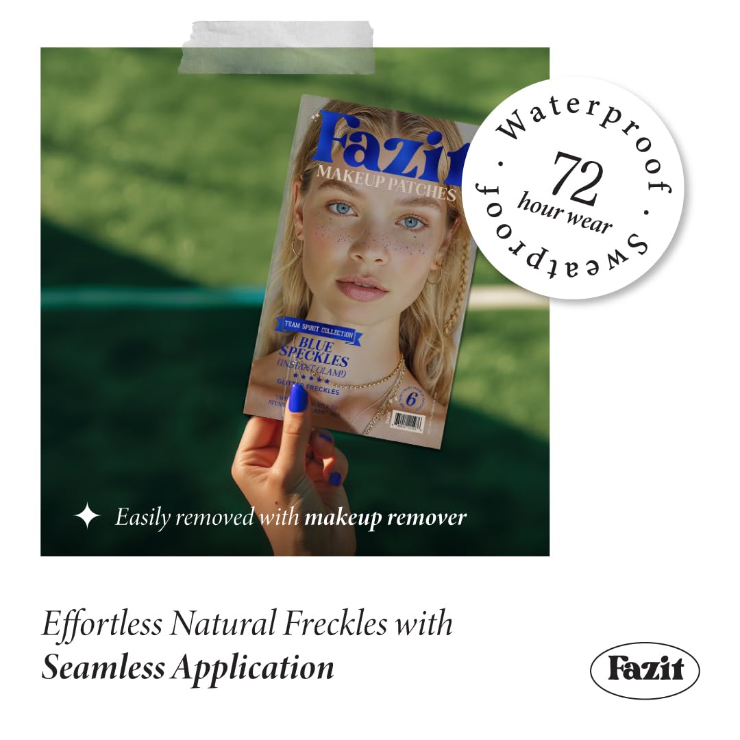 Fazit glitter patch closeup reveals vibrant color and micro-glitter texture