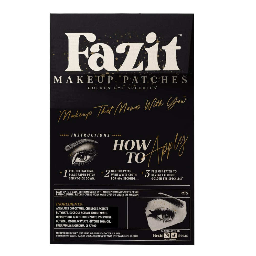 Fazit Golden Eye Speckles close-up glitter finish for festival glow