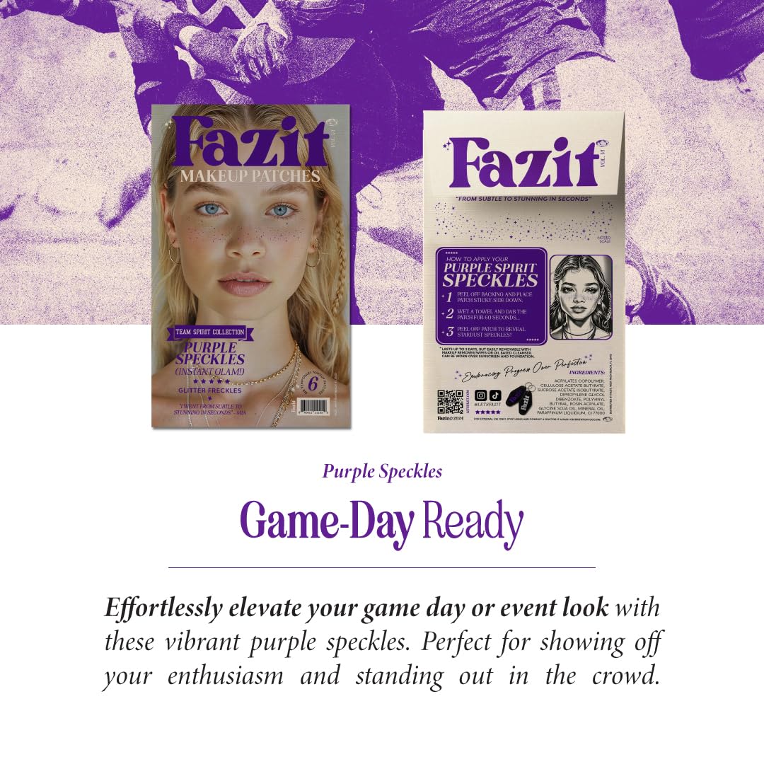 Fazit Makeup Patches bling-design detail showcases stylish facial sparkle