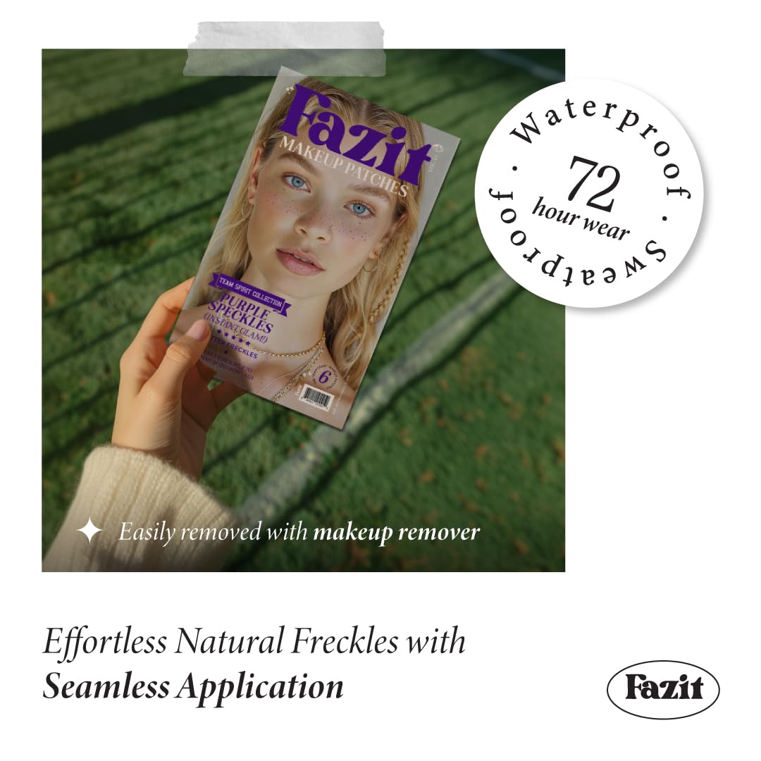 Fazit Makeup Patches cosmetic glitter face demonstrates versatile accent options