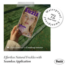 Fazit Makeup Patches cosmetic glitter face demonstrates versatile accent options