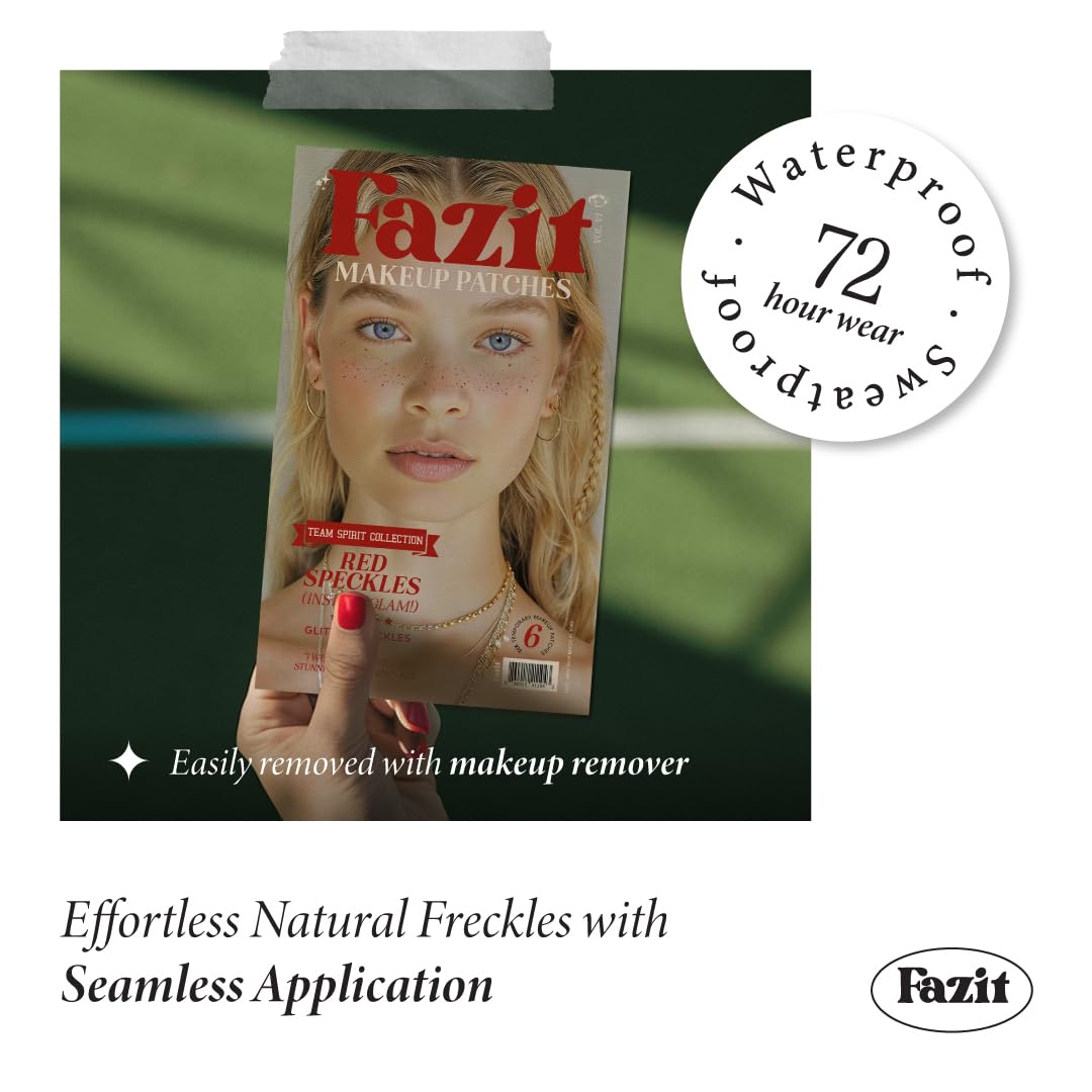 Fazit easy-application patch on skin with 60-second dab for quick glam