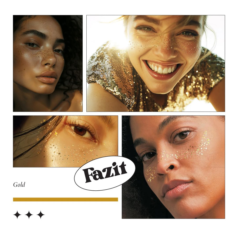 Fazit makeup patches festival-look glitter—flexible sparkle for concerts and events
