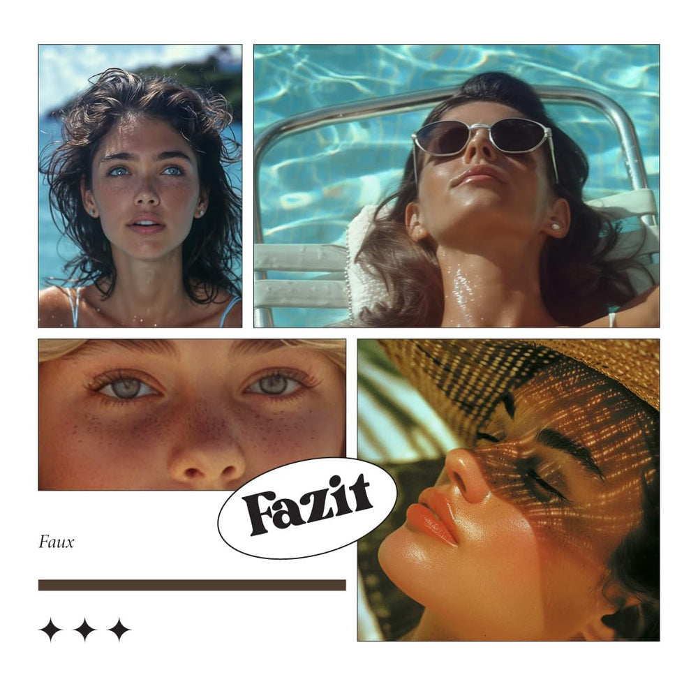 Fazit makeup patches glitter detail highlighting cosmetic freckle accents on skin