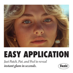 Fazit makeup patches long-lasting freckles shown on skin for all-day radiance