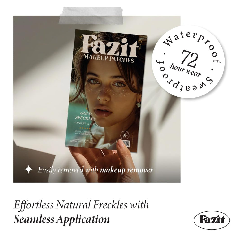 Fazit makeup patches water-resistant glitter—stays put through light workouts or pool days