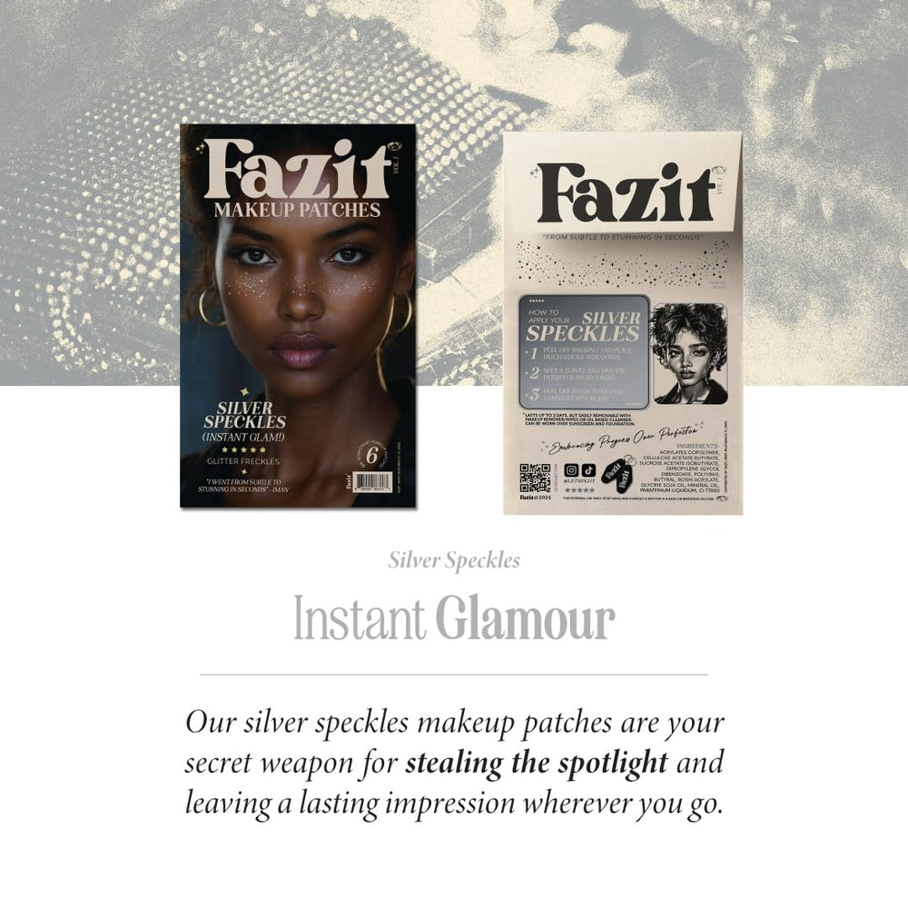 Fazit makeup patches water-resistant glitter stays in place through weather