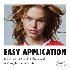 Fazit waterproof makeup patch visible on skin delivering lasting color