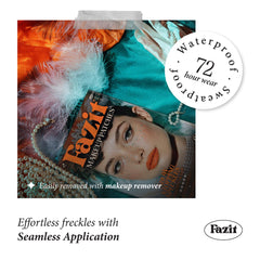 Fazit Waterproof Speckles patch stays put in rain or sweat.