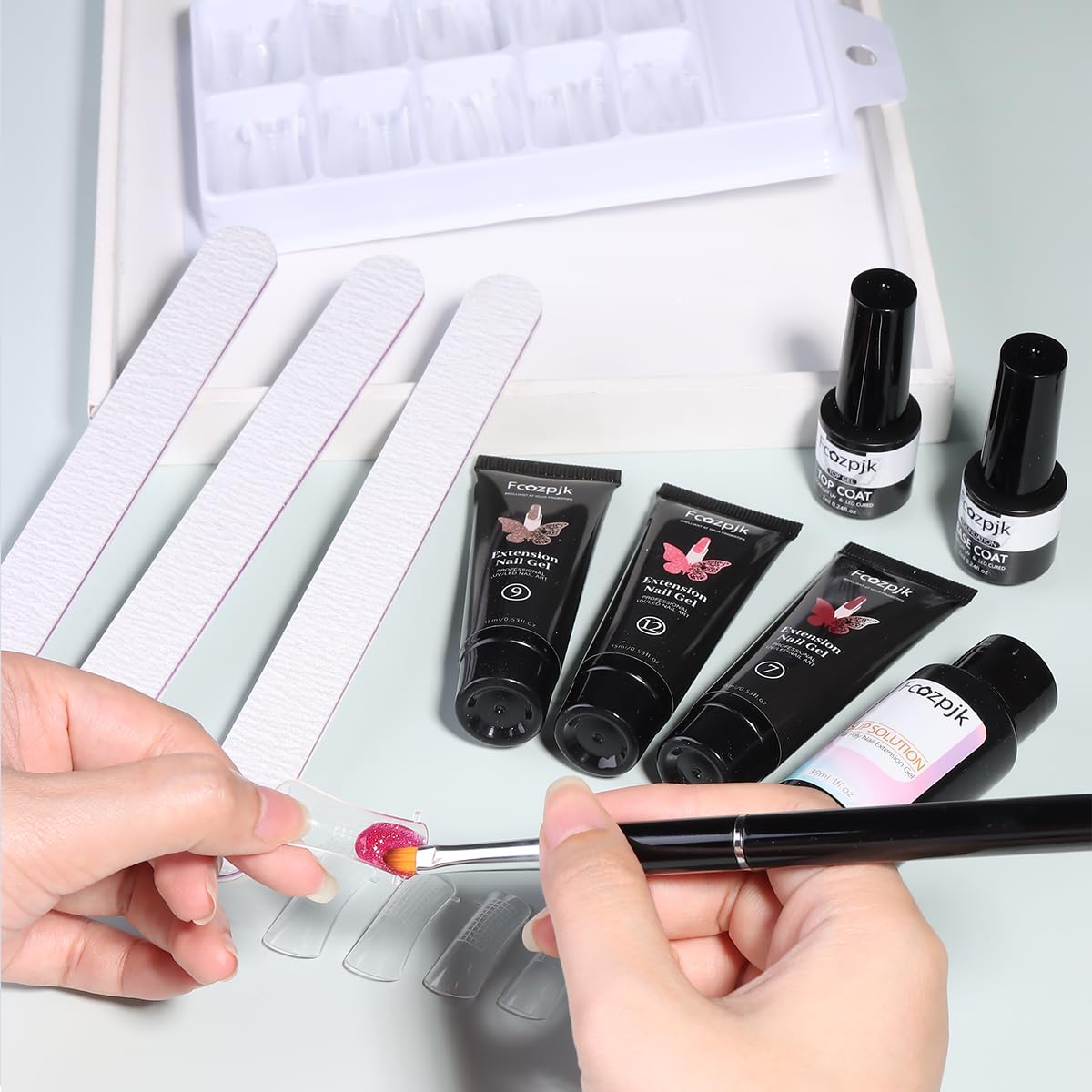 Fcozpjk dual-head nail art brush for precise application