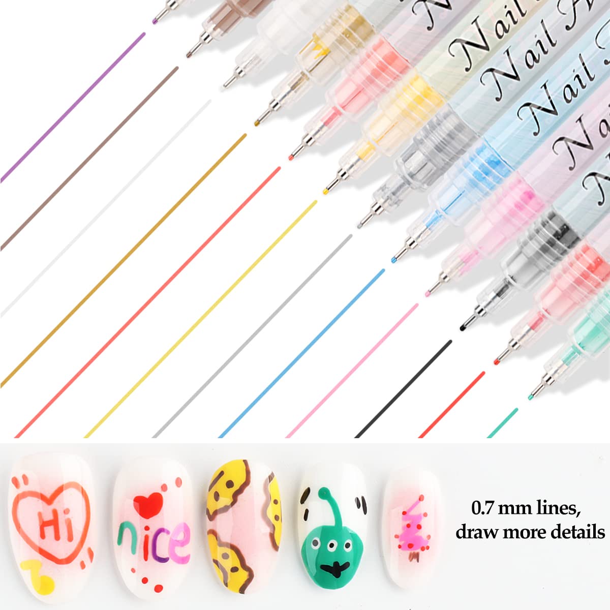 Fcozpjk pen with 0.7mm tip for fine lines and detailing