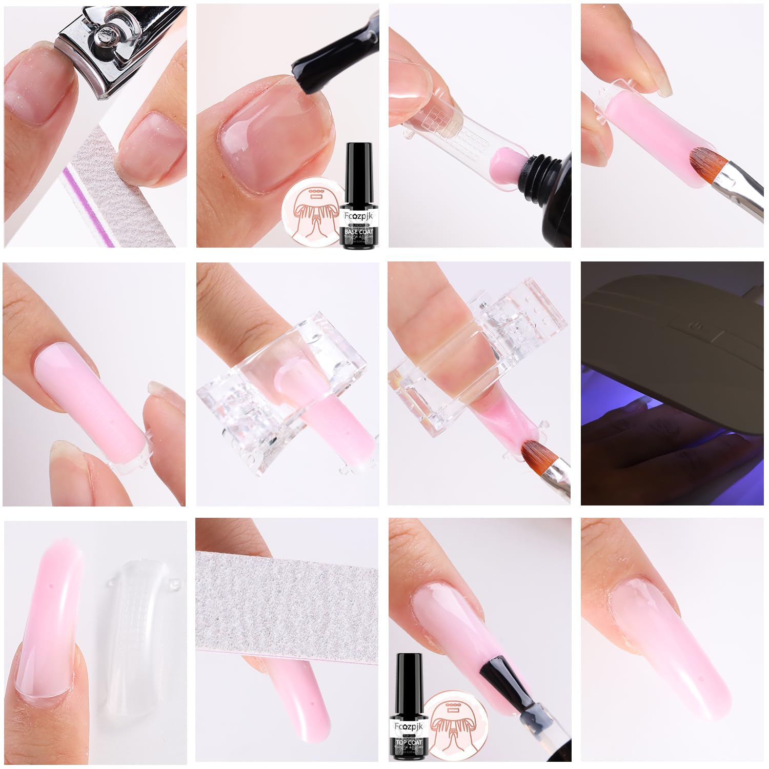 Fcozpjk nail art stickers and rhinestones for creative accents.