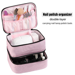 Fcozpjk Nail art tools pockets store clippers, files, and brushes securely.