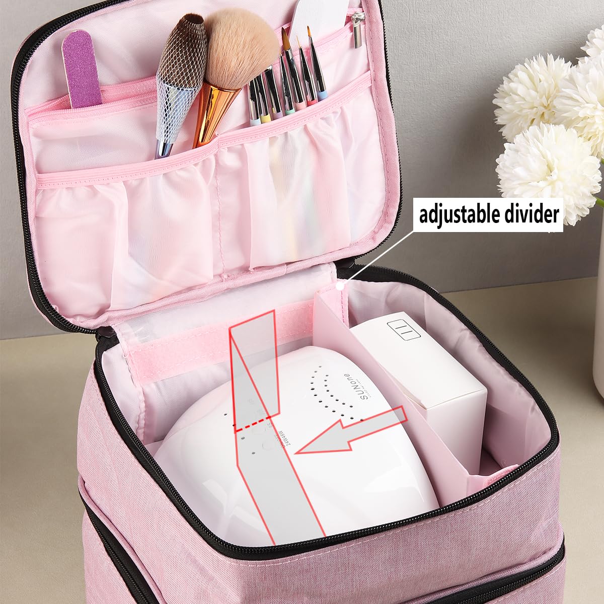 Fcozpjk Nylon material closeup highlights durable fabric for long-lasting organization.