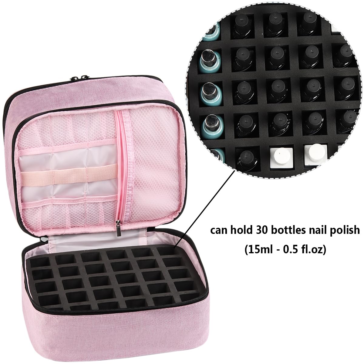Fcozpjk Organizer dimensions label offers a clear desk-fit reference.