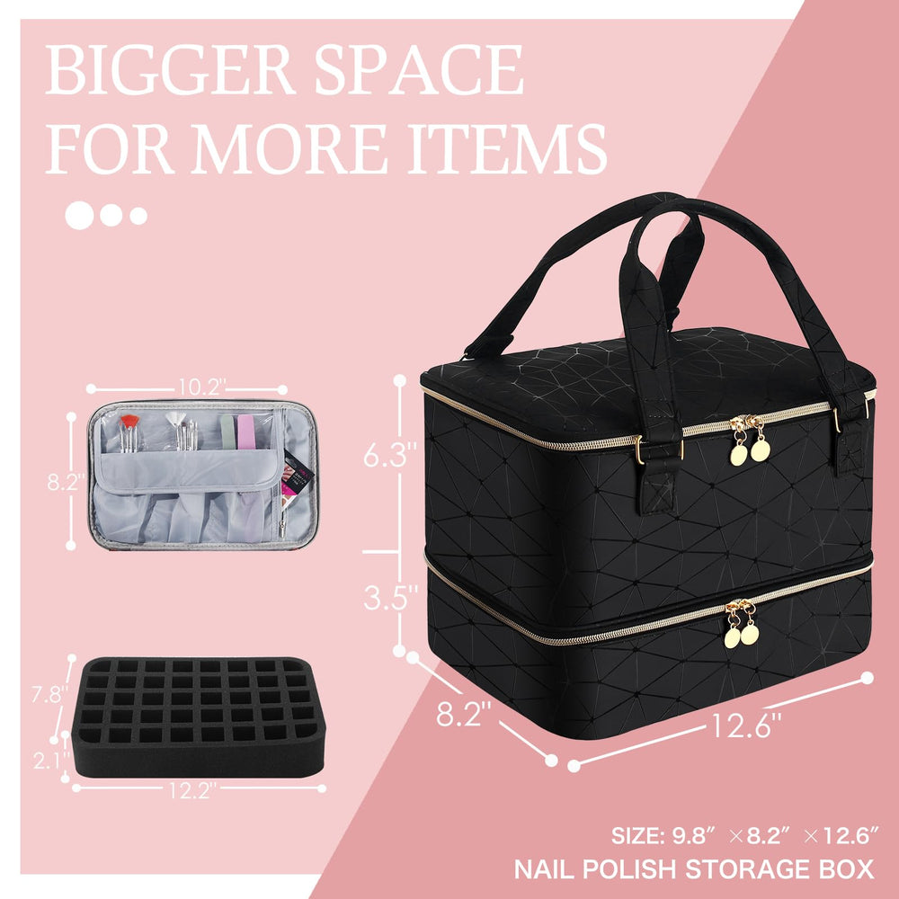 FCQQYWZ large-capacity design suits busy nail tech setups.