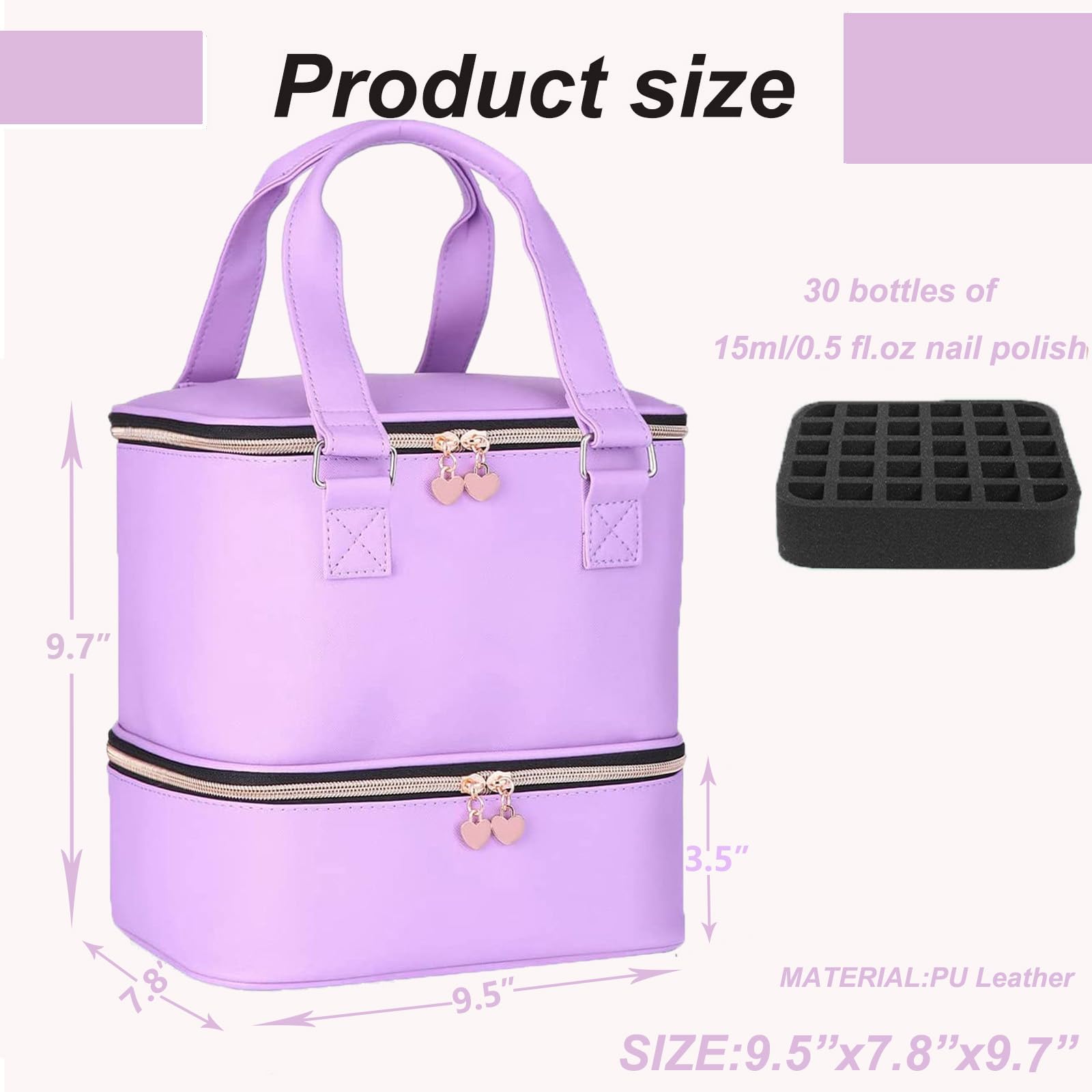 FCQQYWZ nail-polish-storage-layer-design shows organized layers for easy access.