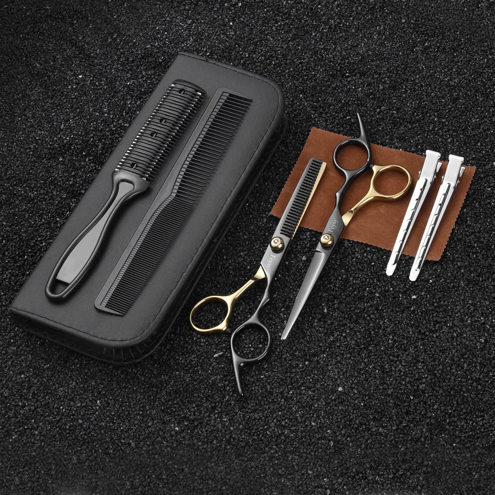Fcysy professional barber kit in action for men, women, and pets.