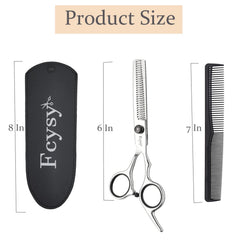 Fcysy thinning shears 6in ergonomic offset handle for comfortable sessions