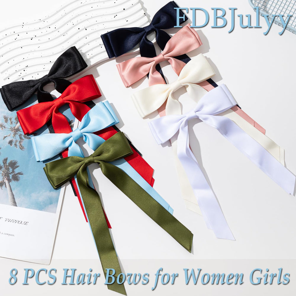 FDBJulyy bow clip shower-friendly design keeps hair neat in bathroom routines