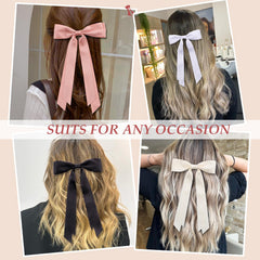 FDBJulyy bow clip thick-hair showcase for thick strands without slipping
