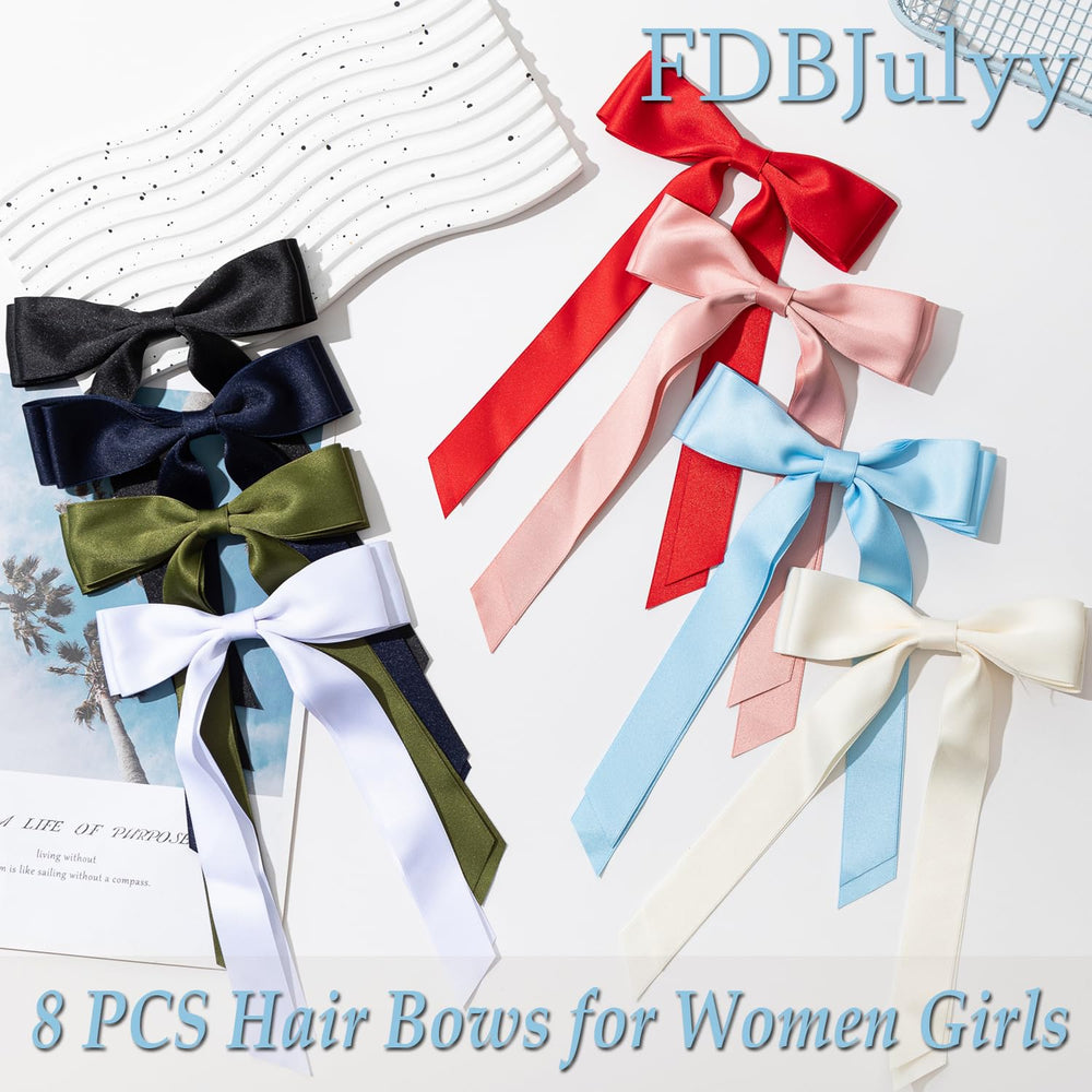 FDBJulyy bow clip thin-hair friendly design for secure hold without tugging