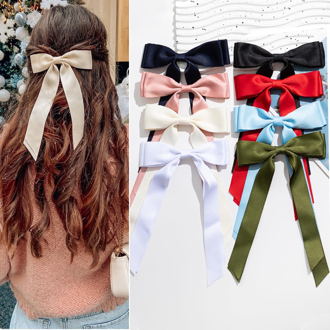 FDBJulyy bow clip wide-set collection for quick styling and secure all-day hold