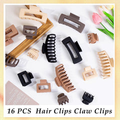 FDBJulyy hair clip black matte on thick hair for strong grip.