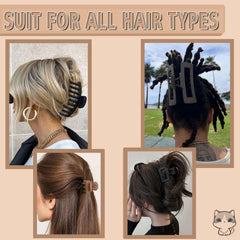FDBJulyy hair clip dark brown matte close-up showing durable, secure hold.