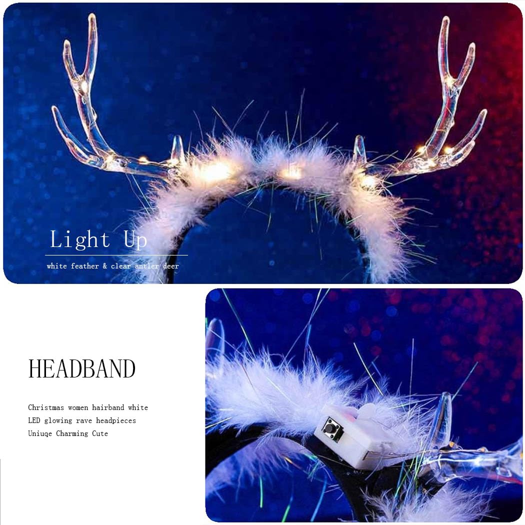 Fdesigner holiday headband suits photoshoots, birthdays, and seasonal celebrations with a soft glow.