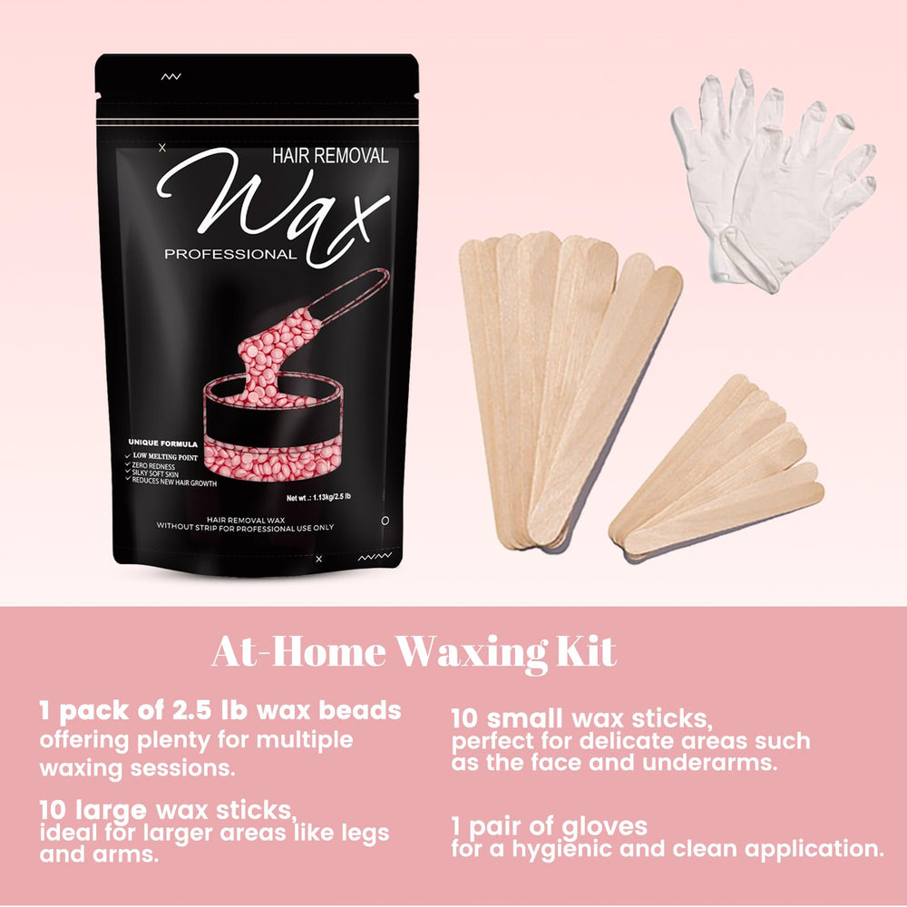 FEAMIRIA Rose wax beads used on bikini-area for clean results.