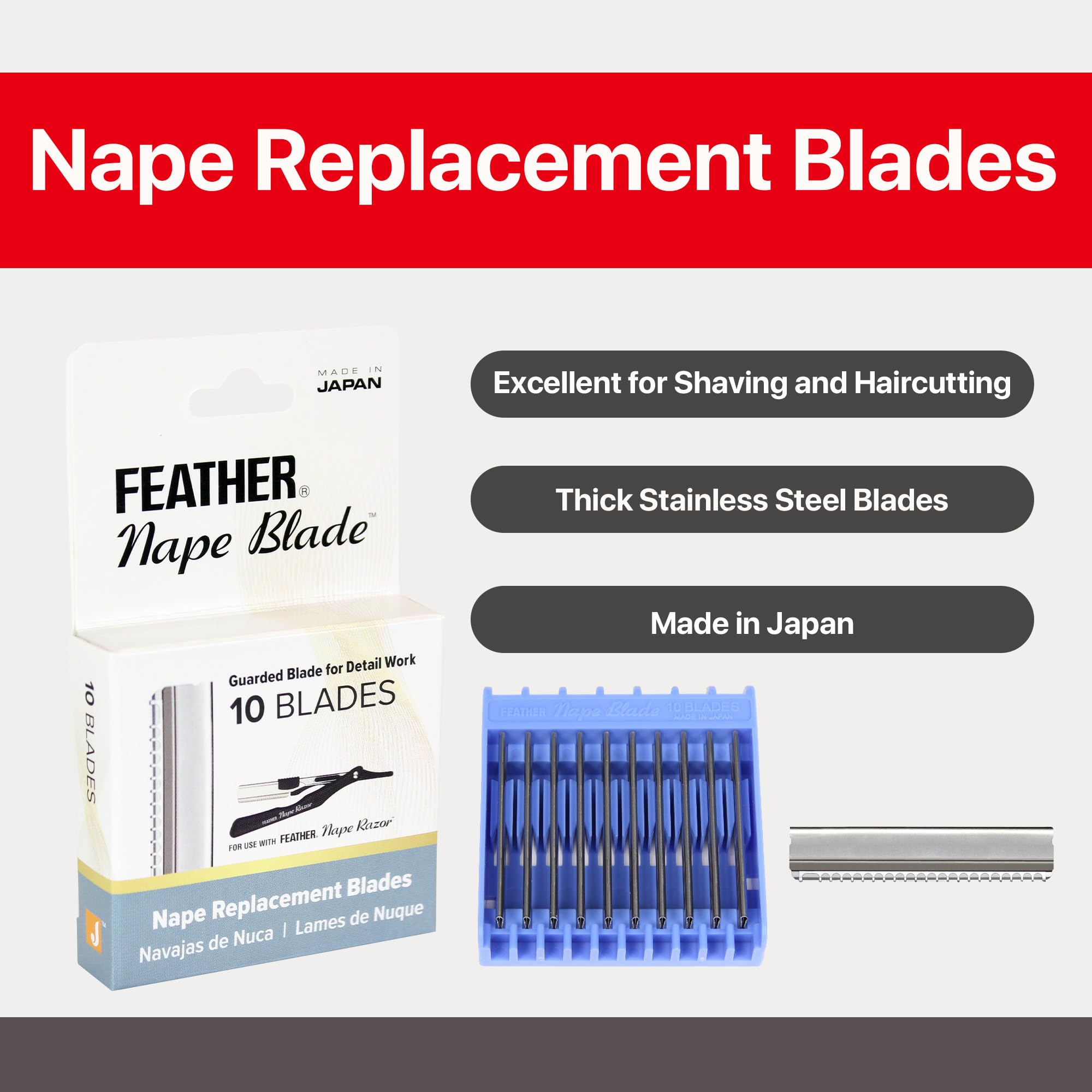 Feather Nape Blades sleek-design supports smooth gliding along contours.