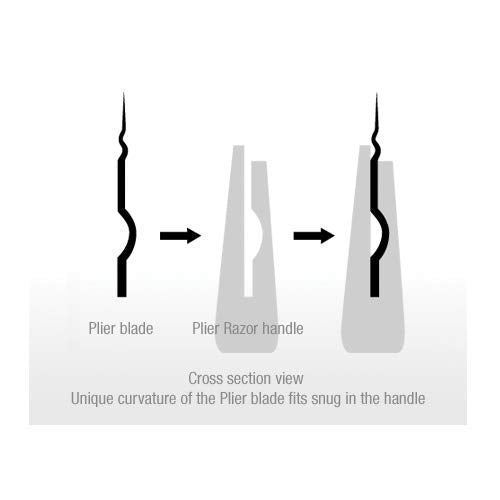 Feather plier hair razor blades made in japan quality for pros.