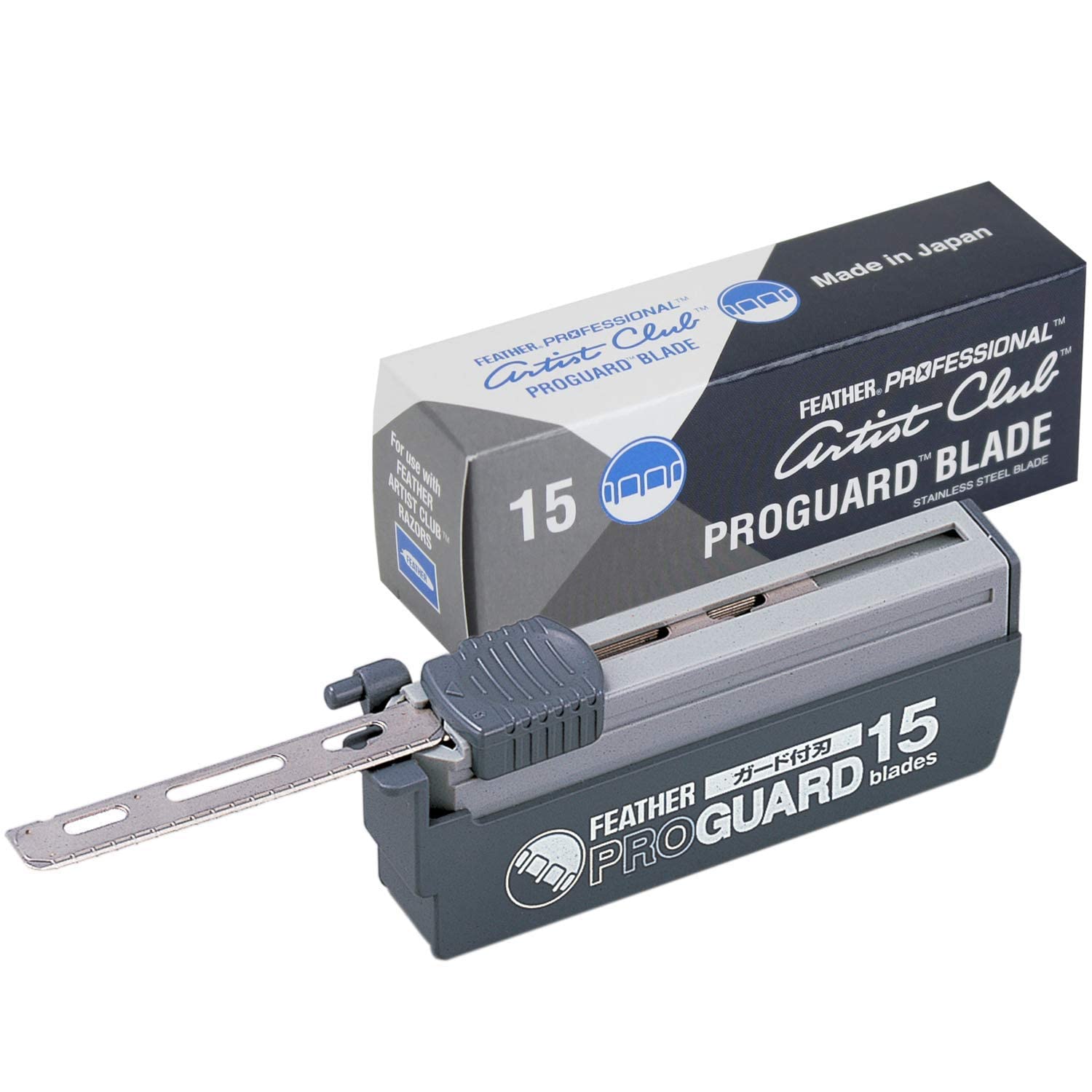 Feather ProGuard artist-club-compatibility confirms fits Feather Artist Club handles for versatile grooming.
