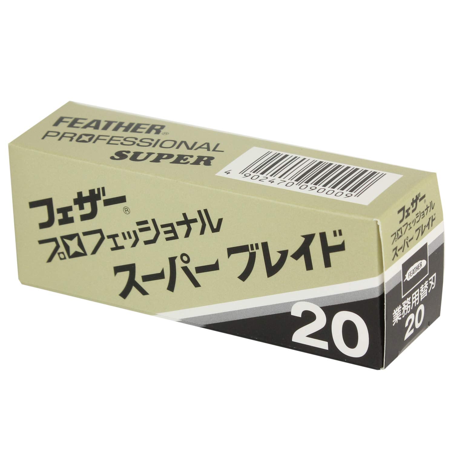 Feather ProSuper blade stainless steel profile shows thickness and durability.