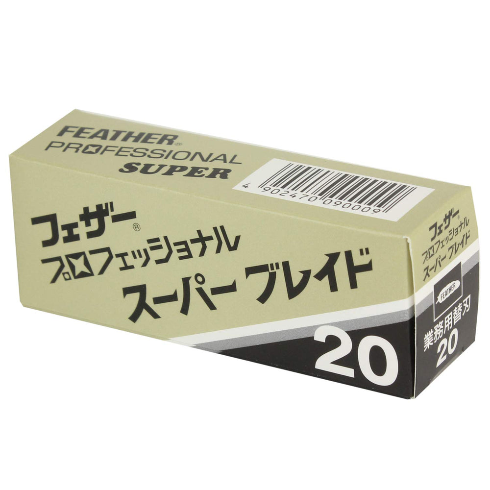 Feather ProSuper blade stainless steel profile shows thickness and durability.