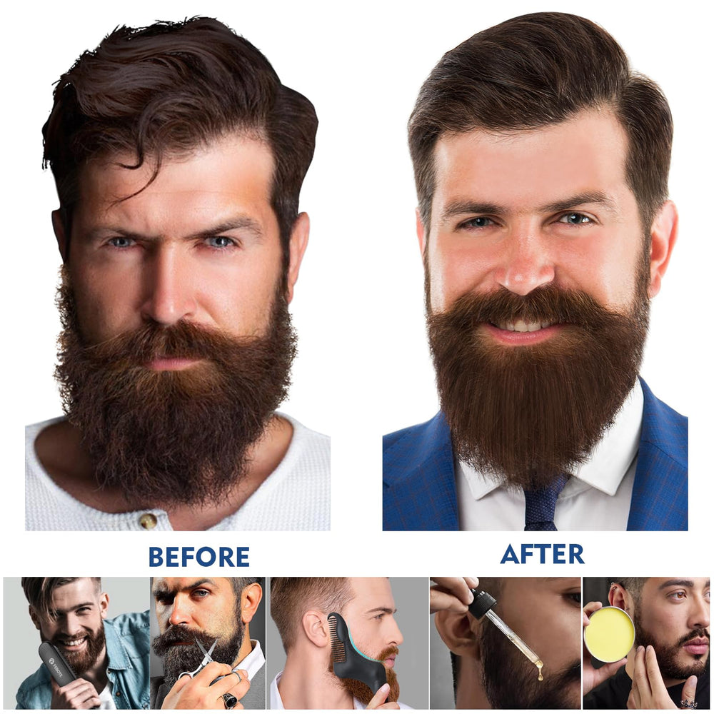 FEBOTE beard growth oil bottle for daily nourishment and care.