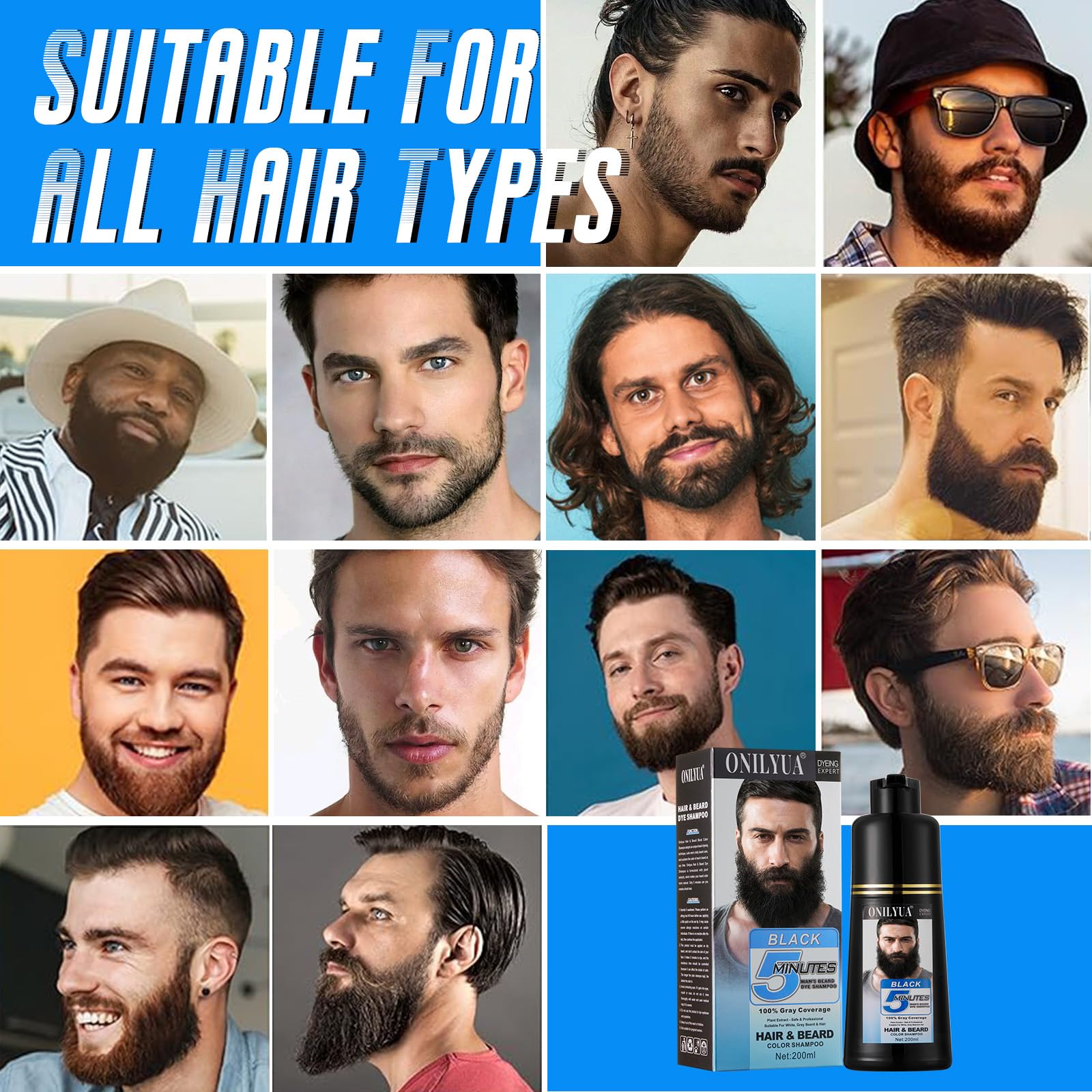 Fedulili beard color on side profile supports grooming confidence.
