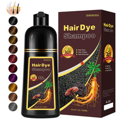 Fedulili instant light brown hair dye shampoo covers gray hair for natural-looking results.