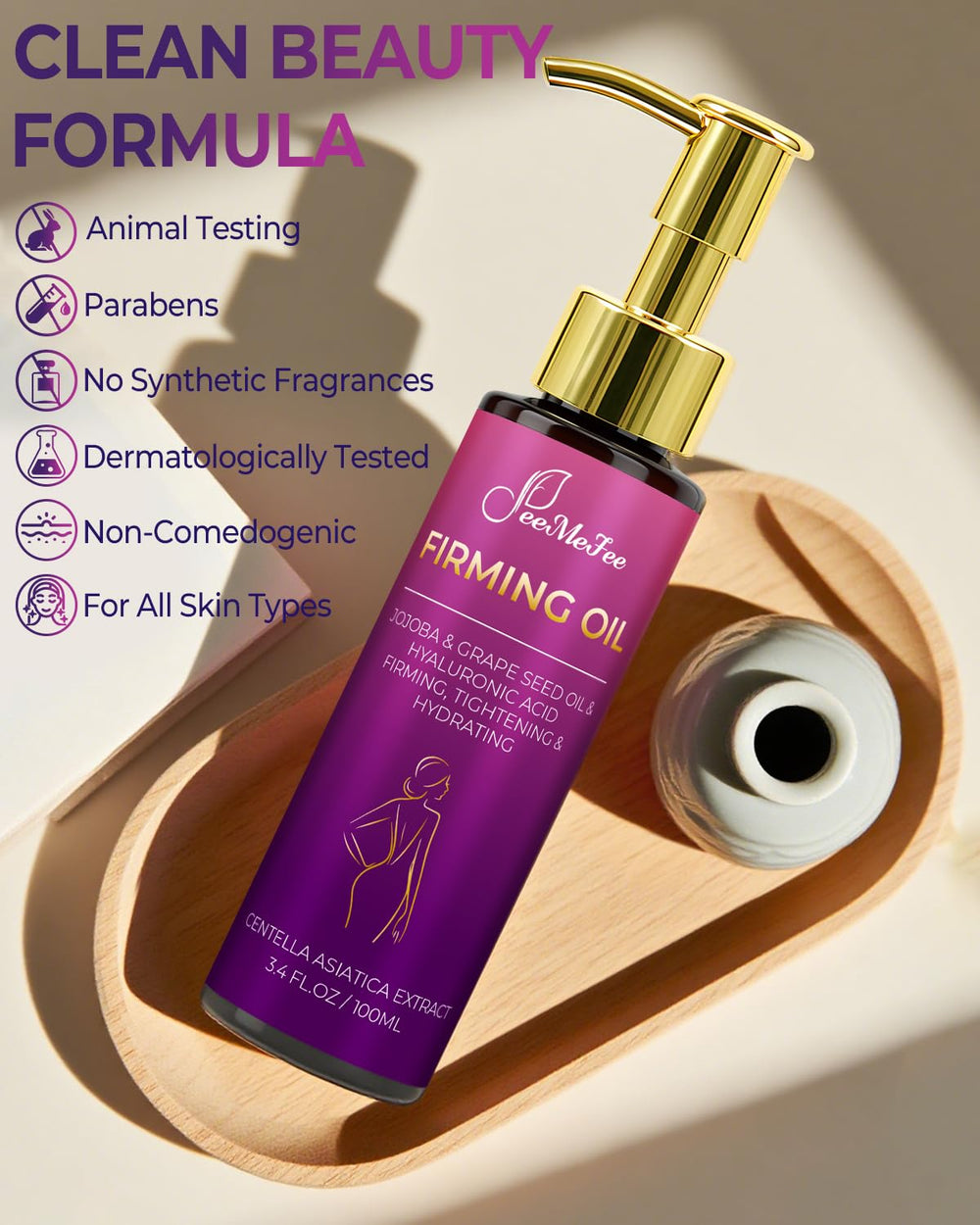 Gua sha massage with FeeMeFee Oil for gentle skin care