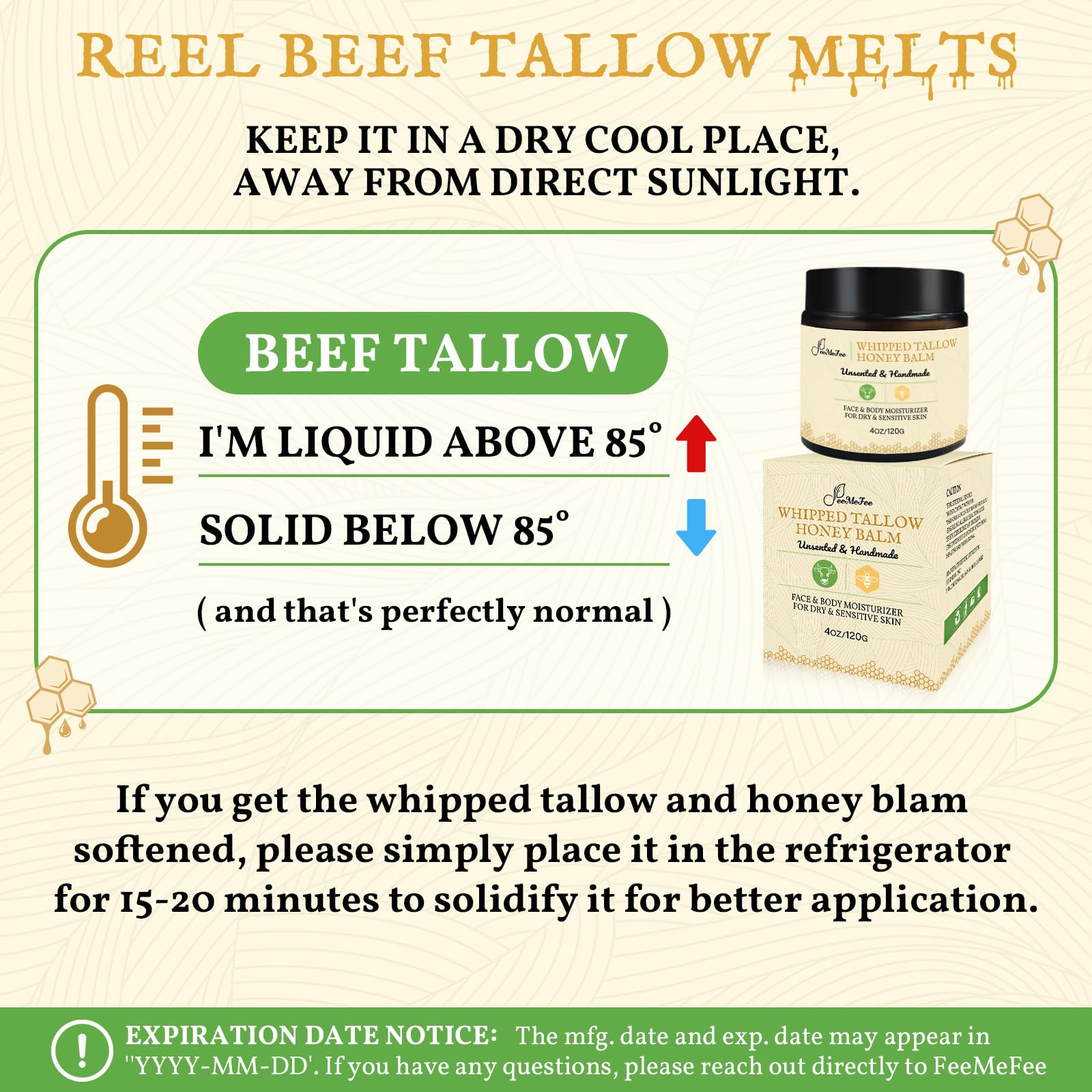 FeeMeFee non-greasy, fast-absorbing balm for quick hydration.