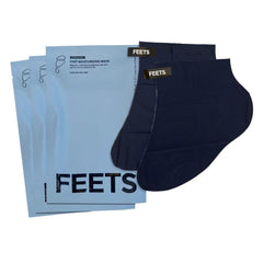 FEETS Hydrating Foot Mask pack setup showing deep moisture for dry feet
