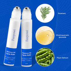 Feeyowi rosemary serum roller closeup showing precise scalp application