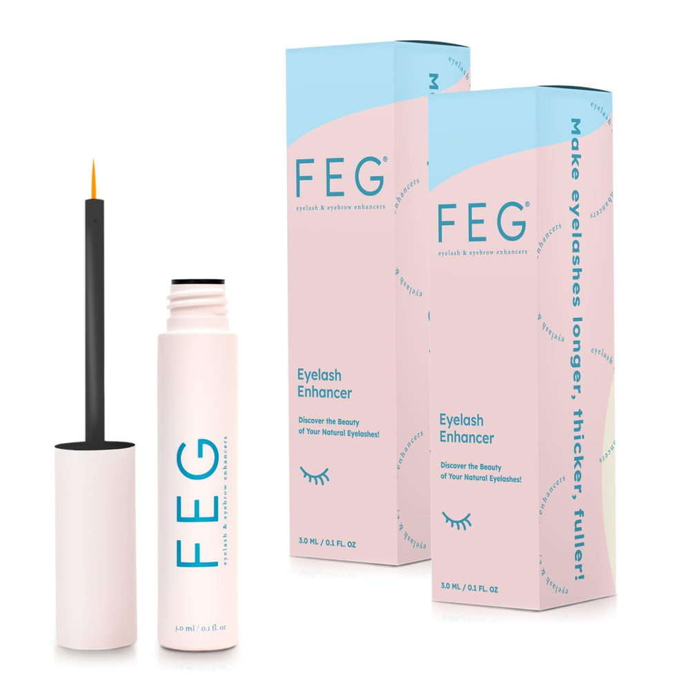 FEG Eyelash Enhancer bottle close-up highlighting natural lash conditioning and nourishment