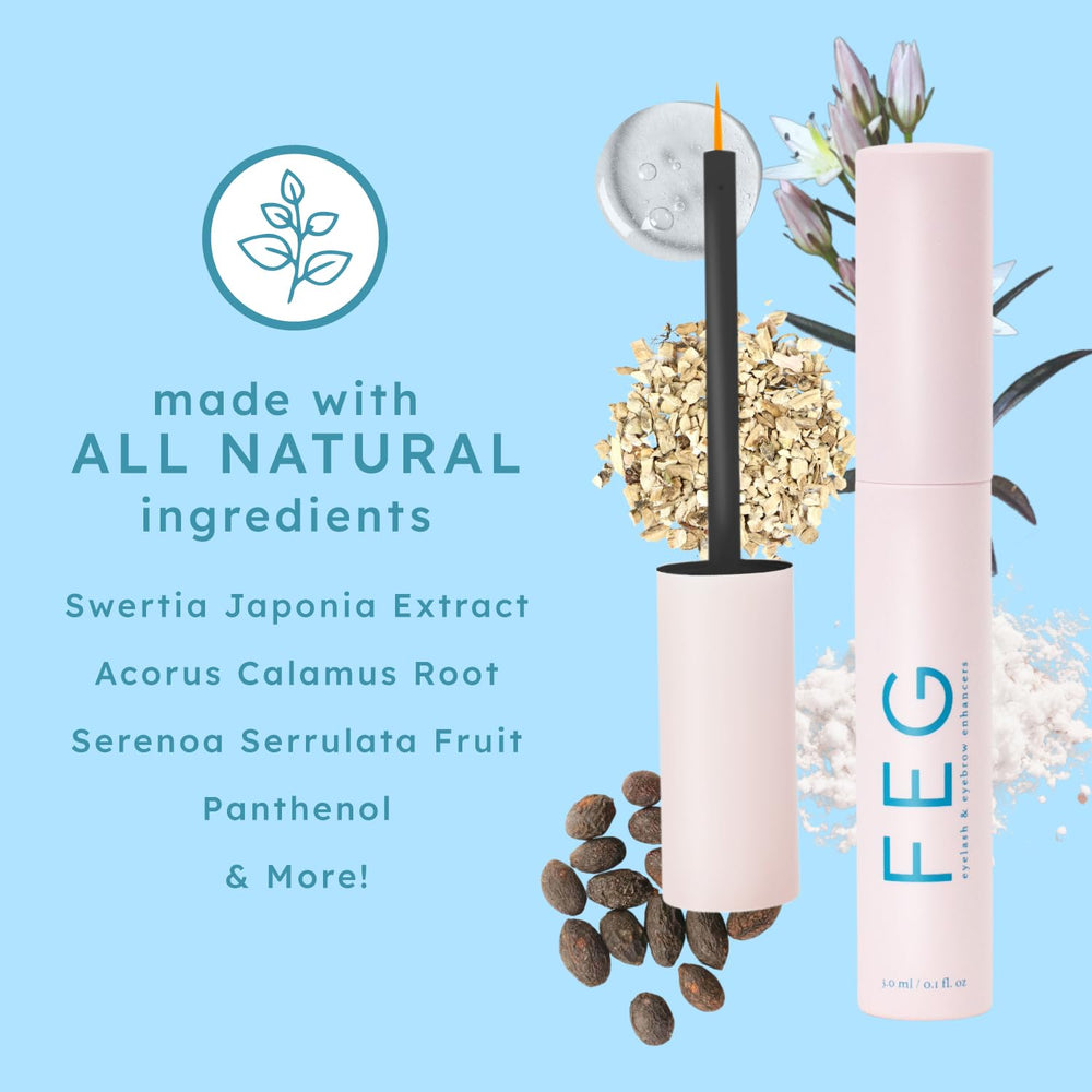 FEG Eyelash Enhancer lashes close-up showing fuller, healthier appearance