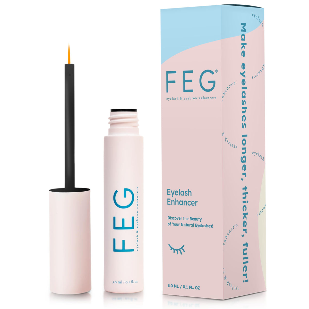 FEG Eyelash Rapid bottle with premium serum for longer, darker lashes