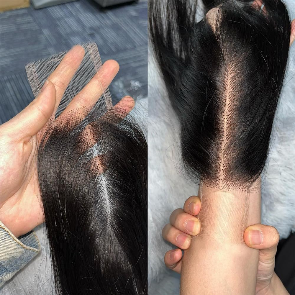 FEHOKA bleached knots closure blends easily with scalp