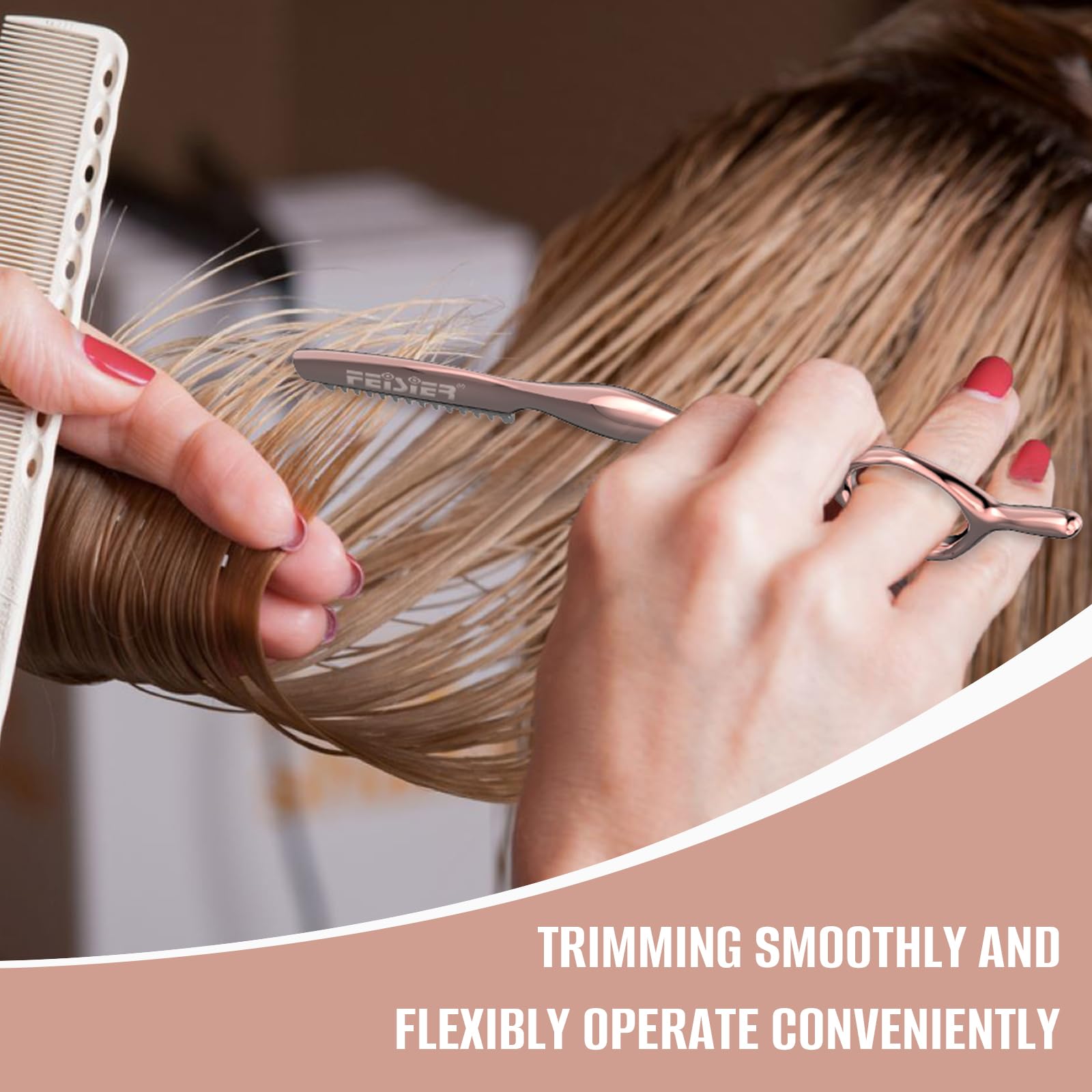 FEISIER stainless steel hair thinning razor kit delivers durable performance and easy upkeep.