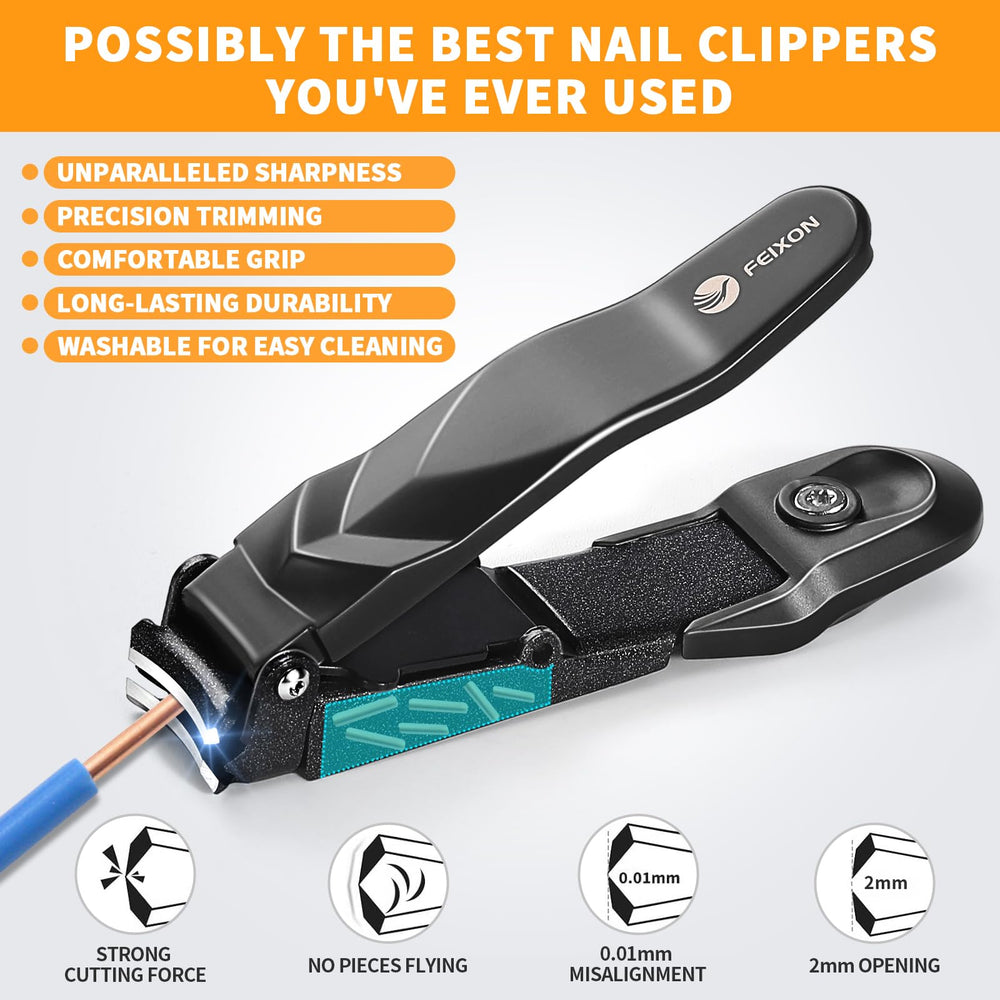 FEIXON 440C stainless steel clippers resist rust and stay durable.