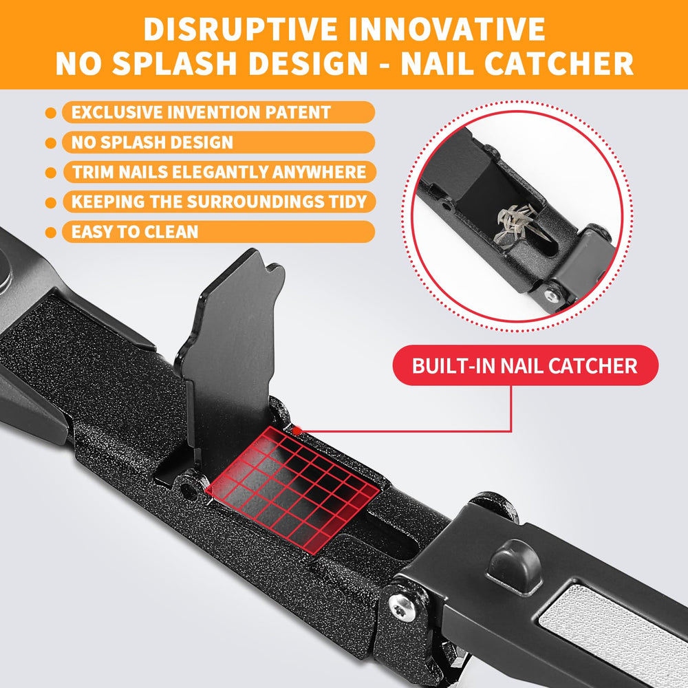 FEIXON nail clippers with sharp curved blade for precise trimming.